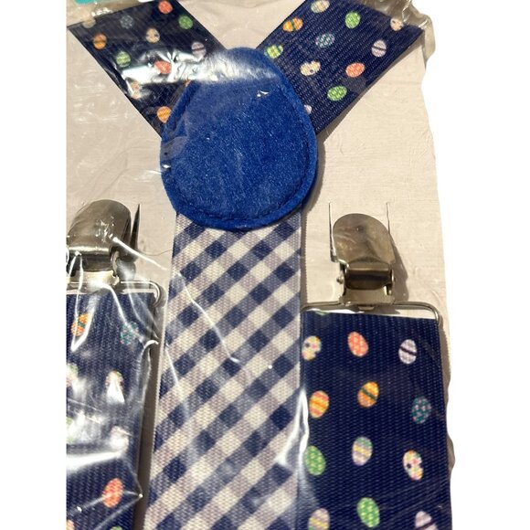 🌸3/$15🌸Boys Adjustable Polka Dot Easter Suspenders Set - Picture 3 of 4